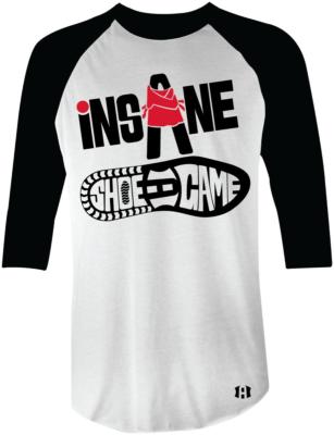 ''Insane Shoe Game'' Raglan T-shirt to Match Retro ''He Got Games'' 13's