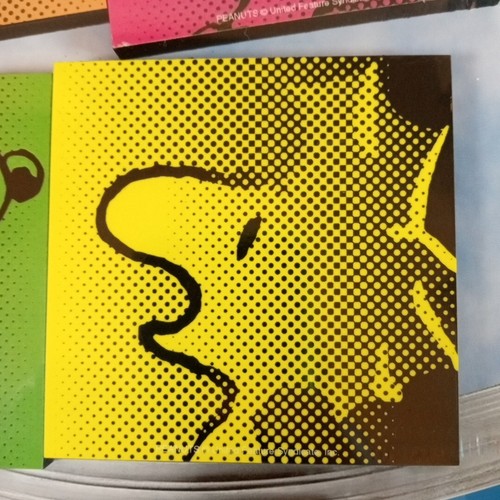 PEANUTS Woodstock Lucy SNOOPY Charlie Brown SET SOTTOBICCHIERI NUOVO SIGILLATO IN FABBRICA NOS - Foto 6 di 11