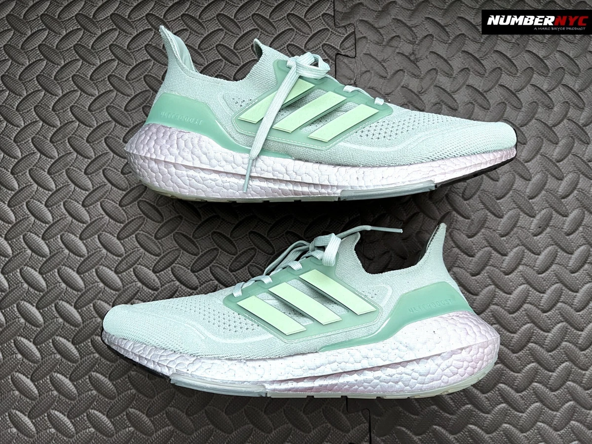 Adidas UltraBoost 21 Hazy Green W for sale | eBay
