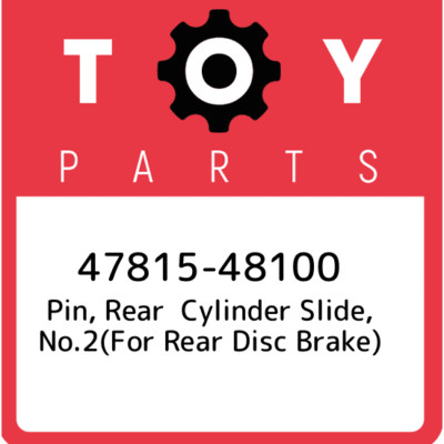 47815-48100 Toyota Pin, rear cylinder slide, no.2(for rear disc