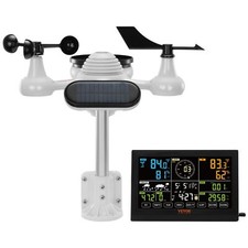 7-in-1 Wireless Weather Station 7.5"Large Color Display, Digital Weather Station