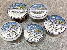 BEADSMITH Craft Wire VINTAGE BRONZE 18-20-24-26-28 Gauge NEW