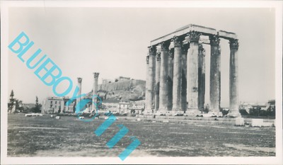 Athen Tempel des Zeus Original 1937 4,5 x 2,5 inch Foto 