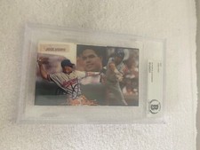 JOSE VIDRO CUT AUTOGRAPH BECKETT