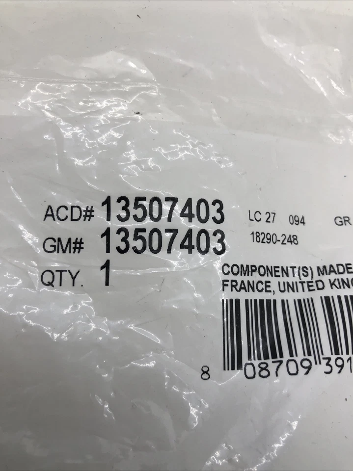 Kit de servicio de monitor de presión de neumáticos GM OE 13507403 Foto 4 de 4