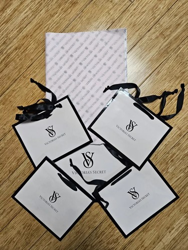 10 New Victoria's Secret SMALL/Paper Pink VS Logo Pick Shopping Bag/ Tissue/ Box - Picture 49 of 49