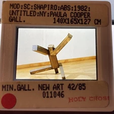 Joel Shapiro “Untitled" Minimalism 35mm Art Slide