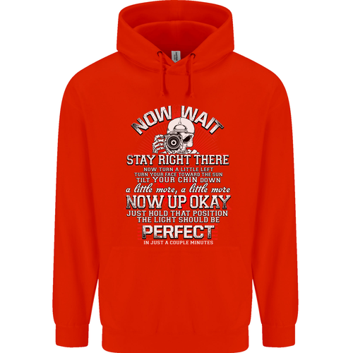 Photography Now Wait Photographer Funny Mens 80% Cotton Hoodie - Picture 100 of 108