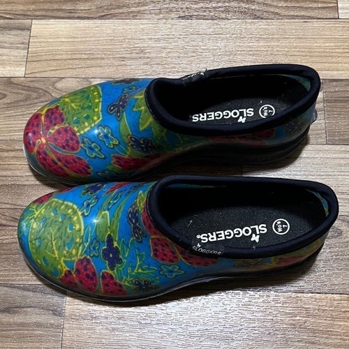Sloggers Women's Waterproof Rain and Garden Shoe Slip on Midsummer Blue Size 7 - Picture 4 of 7
