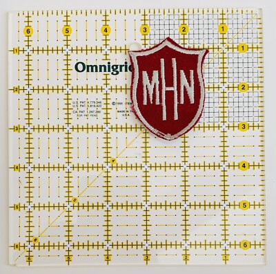 Vintage MHN Crest Shield Sew-On On Patch