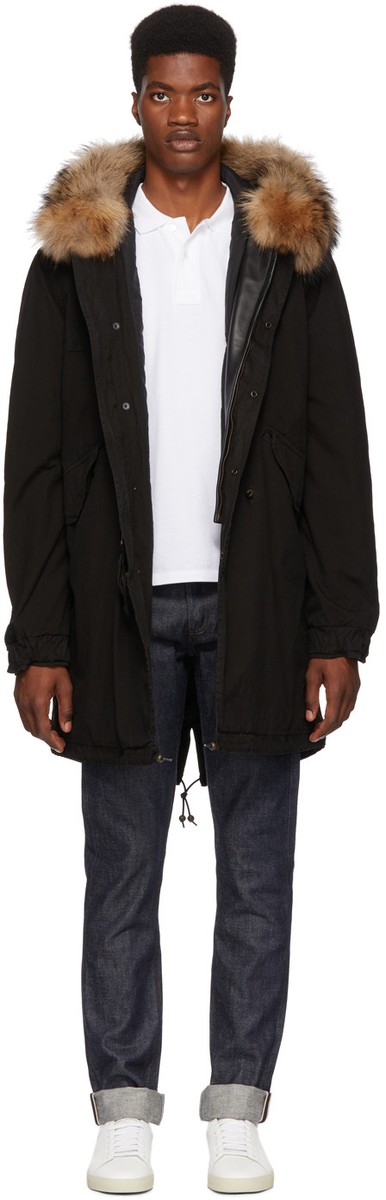 Mr & Mrs Italy Mens Fur Hood Parka Jacket Size XS BLACK | eBay Mr & Mrs Italy Mens Fur Hood Parka Jacket Size XS BLACK | eBay
