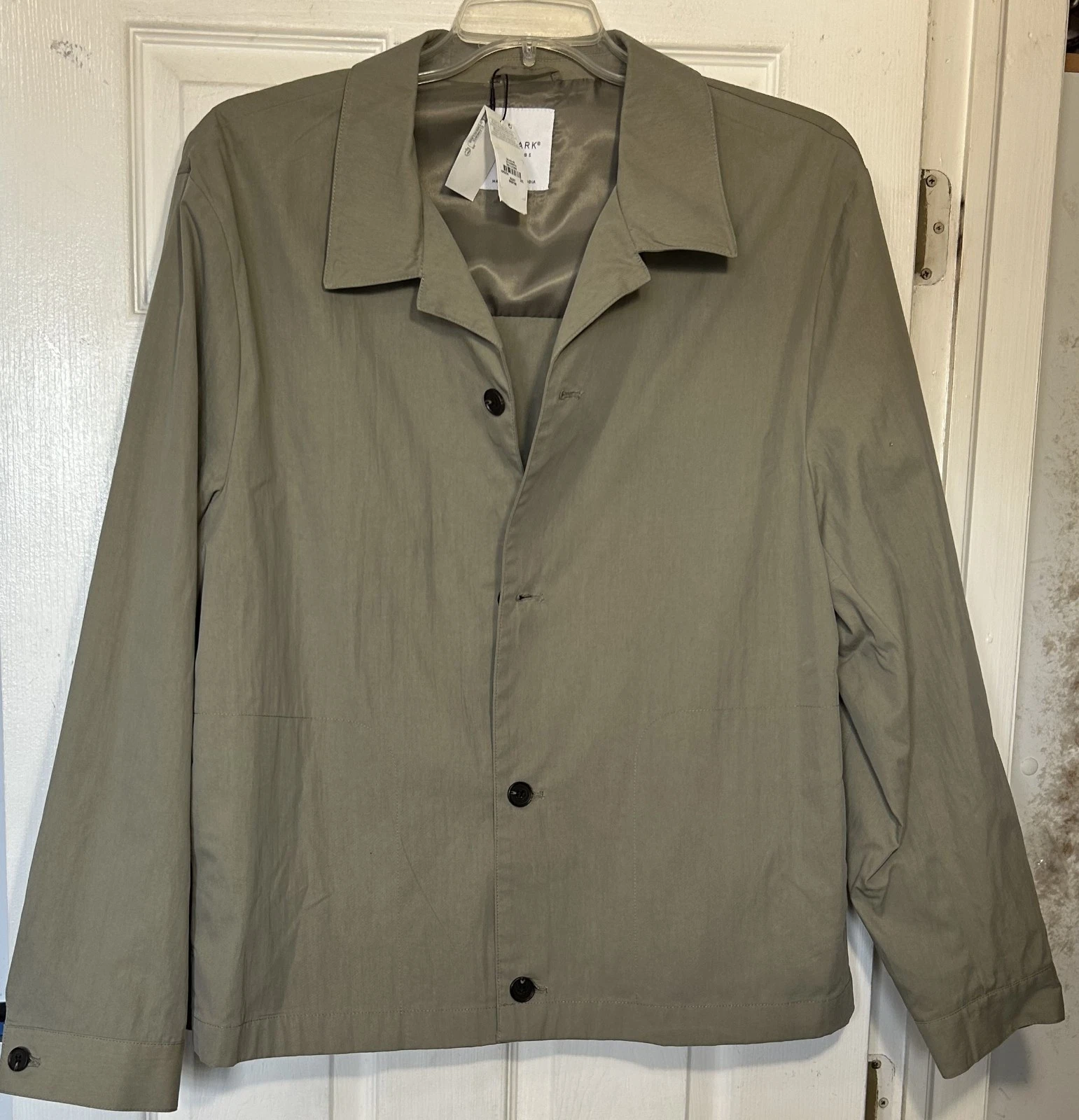 Primark Jacket Men overshirt Large Utility Worker Button down side pockets New