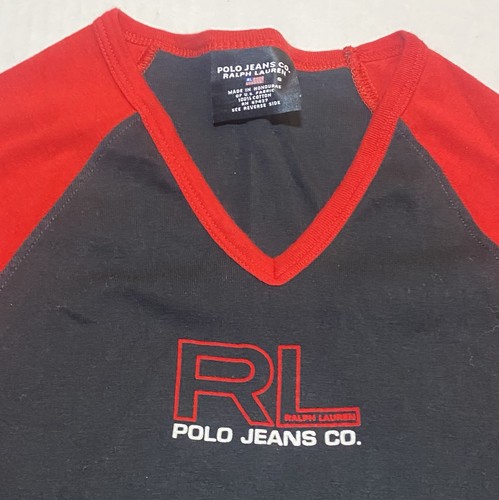 Women’s Polo Jeans Ralph Lauren Vintage 3/4 Sleeve Shirt Small - Picture 2 of 7