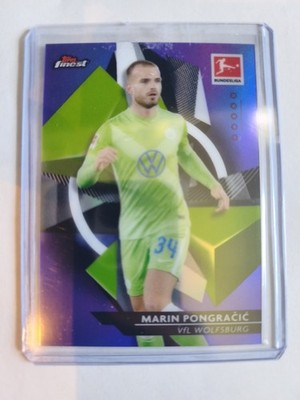 Topps Finest 20/21 Marin Pongracic Vfl Wolsburg 078/250 #100 Purple Refractor
