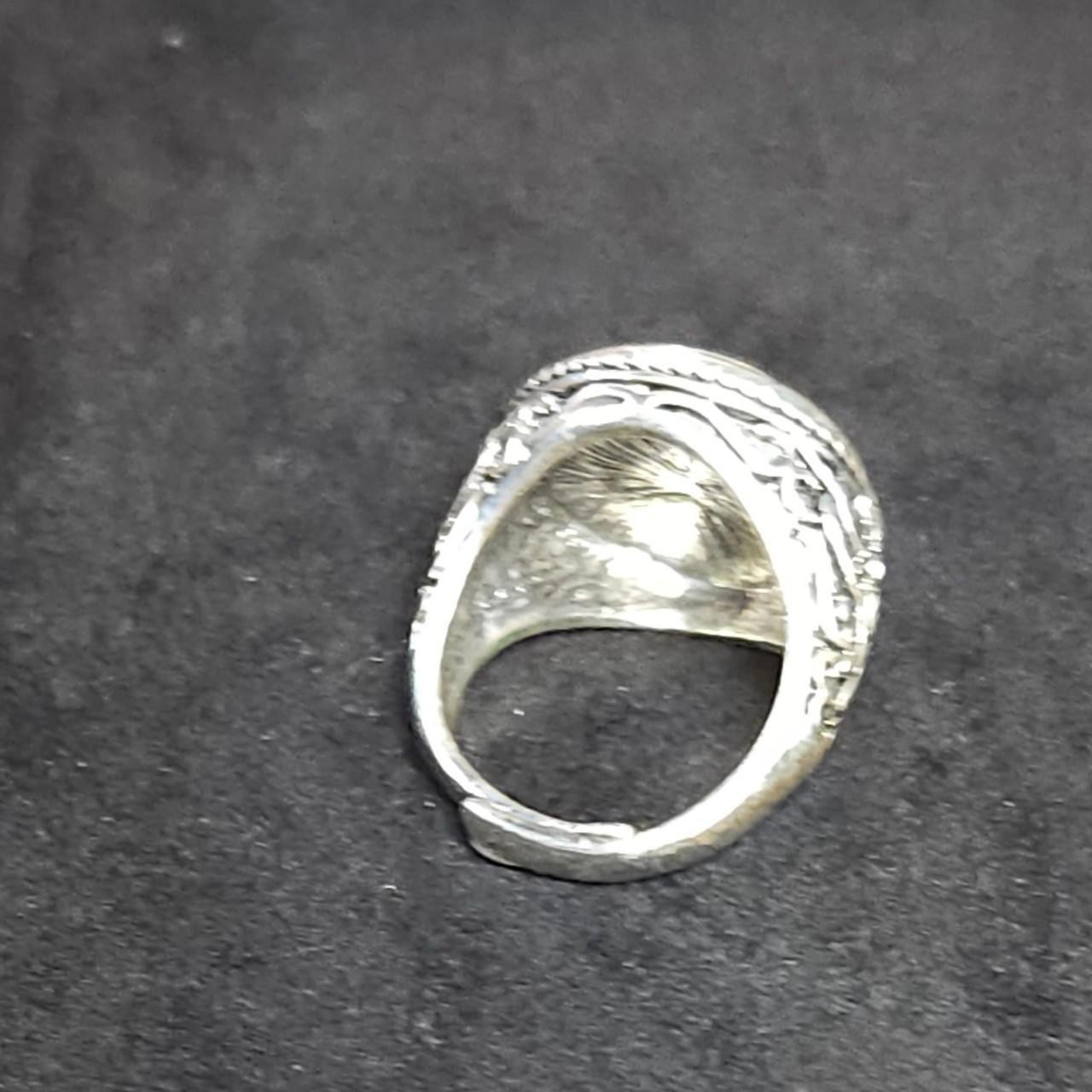 Starry Night Silver Tone Ring - image 2