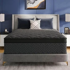 BEDingly 12” Twin Hybrid Mattress in a Box — Gel Memory Foam & Pocket Coils