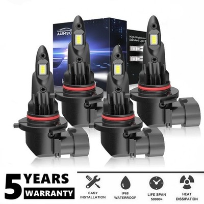 LED Headlight High Low Beam Bulbs Kit For Mitsubishi Lancer 2008 2009 2010-2017