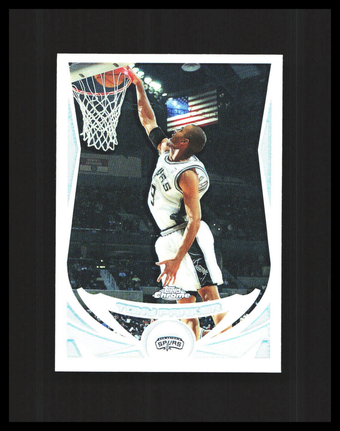 2004-05 Tony Parker - Topps Chrome - #105 Refractor San Antonio Spurs