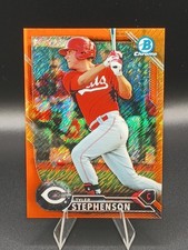 Tyler Stephenson 2016 Bowman - Chrome Prospects #BCP66 Orange Shimmer /25 Reds