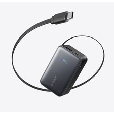 Anker Nano Power Bank 10K, 45W, Built-In Retractable USB-C Cable