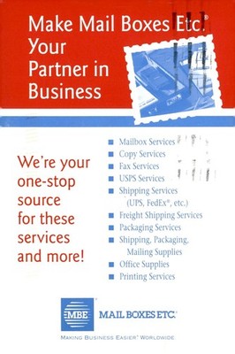 Mail Boxes Etc., Partner in Business, Libertyville, IL, 2000 Postcard