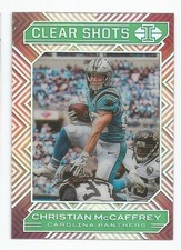 2020 Panini Illusions Clear Shots Emerald Christian McCaffrey #8 Panthers
