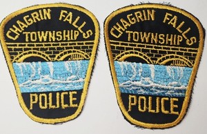 2 Chagrin Falls Ohio Police 4-3/4" Patches OH Sheriff Patch