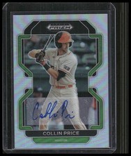 2022 Panini Prizm Draft Picks #PDP193 Collin Price Base Autographs Silver