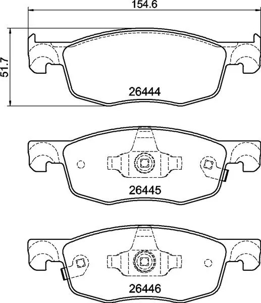 Fits BREMBO P 83 185 Brake Pad Set, disc brake P 83 185 Brake pads set front (w - Image 9