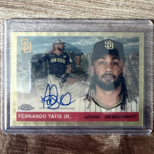 Topps 2025 Chrome Platinum Tatis Jr 1955 City Var Auto SuperFractor 55CVA-FTA