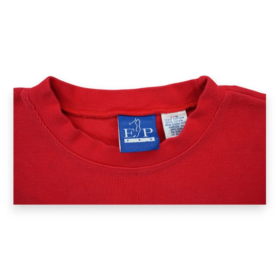 Vintage EP Pro Women's Golf Embroidered Crew Neck Sweater Size L Red - Image 3 of 4