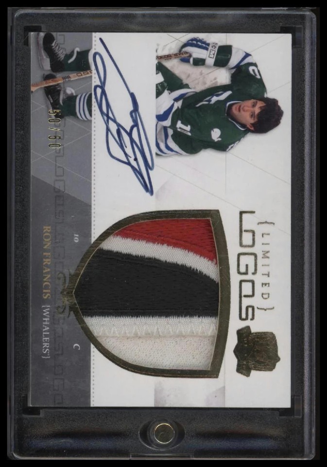 2010-11 Upper Deck The Cup Limited Logos Autographs Ron Francis #/50 AU #LL-RF