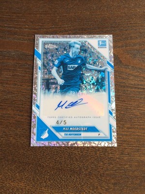 2025-26 Topps Chrome Bundesliga Max Moerstedt Hoffenheim Auto Frozen 4/5