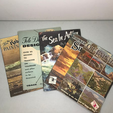 Lot of 5 Art Instruction Books Walter Foster Oil Painting Landscapes Tole Design