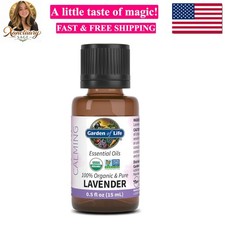 Essential Oil, Lavender 0.5 fl oz 15 mL, 100 USDA Organic  Pure, Clean, Und...