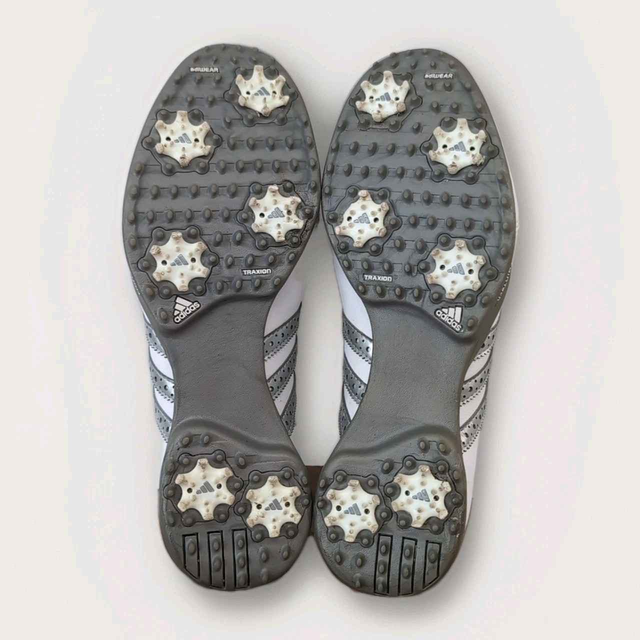 Adidas Traxion White Gray Golf Shoes Women’s 8.5 Leather Low Profile thumbnail 6