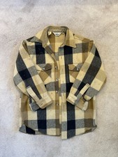 Vintage 70s 80s Woolrich Wool Plaid Jacket Heavy Outdoor Workwear Coat Shirt Vtg