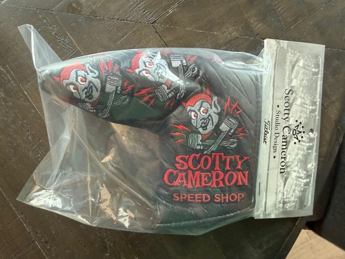 Scotty Cameron 2024 Speed Shop “Speed Demon” Black & Red Blade Headcover