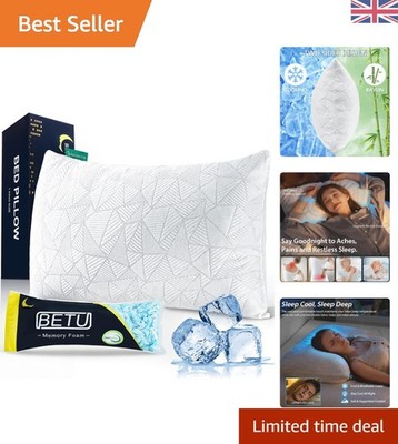 Verstellbares Kühlkissen - Memory Foam Queen Size für alle Schlafpositionen