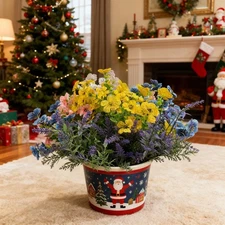 Christmas Home Decor Artificial Flowers Decoration Faux Plants,Fake Flowers A...