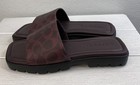 Coach Florence Sandals Women's Size 7B Black Currant Signature CTD Canvas Slides — photo 3