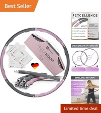 Foam 90cm Hula Hoop for Adults - 1.2kg Weight Loss Solution with Training Guide