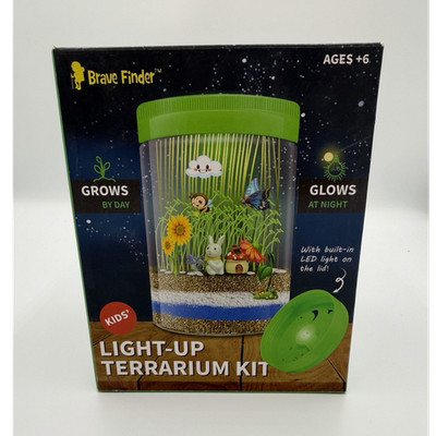 Brave Finder Light-Up Terrarium Kit STEM Science Toy for Kids Ages 6+ LED