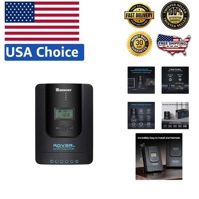 Multi-Compatibility 40A MPPT Solar Charge Controller - Revives Lithium & More
