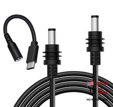 DC Power Cable with USB C Adapter Cable for Starlink Mini, Type C to DC 2M