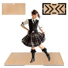 Tap Board for tap Dancing,48'' L x 28'' W Tap Dance Floor,Portable Dance Floor,D