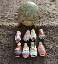 Used Multicultural Nesting Dolls Set Of 8