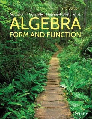 Algebra: Form and Function by Deborah Hughes-Hallett (English) Hardcover Book