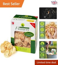 24 Pack Natural Firestarters - Eco-Friendly Solution for Effortless Lighting 0.58 per lighter