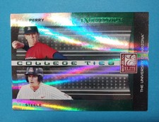 2008 Donruss Elite Ryan Perry/TJ Steele College Ties Green 0130/1500 #CTC-2 